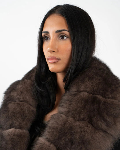 Valencia Faux Fur Wrap Coat