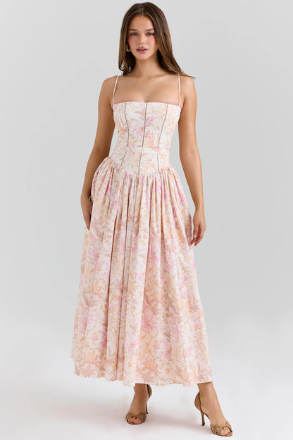 Peach Floral Print