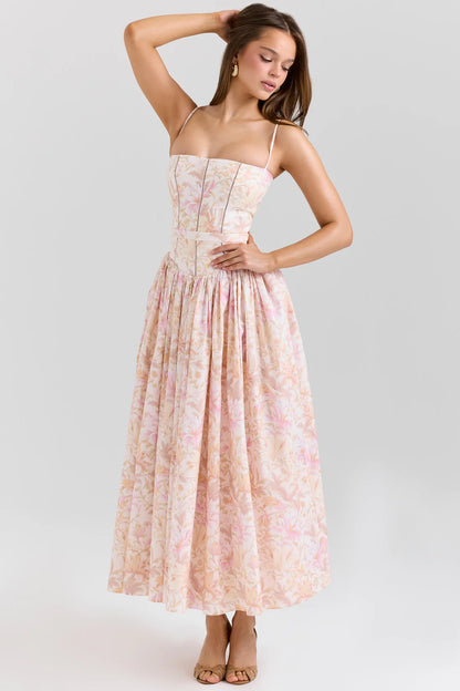 Peach Floral Print