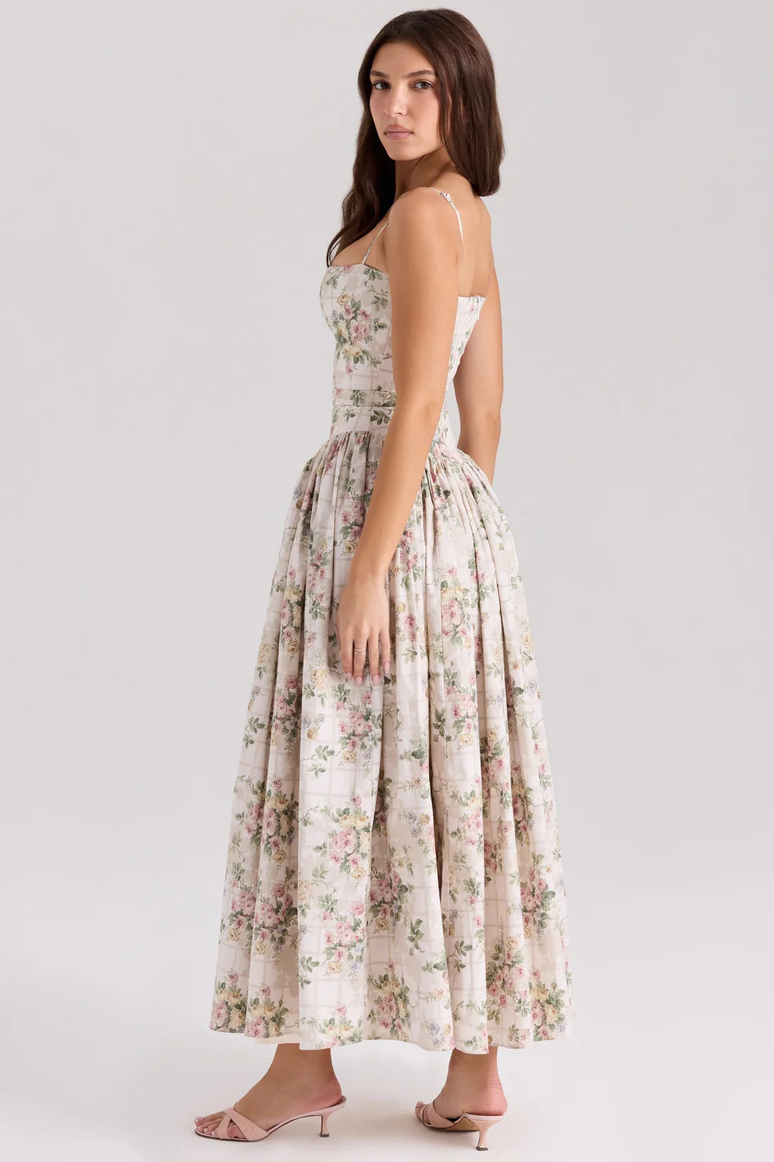 Cream Floral Print