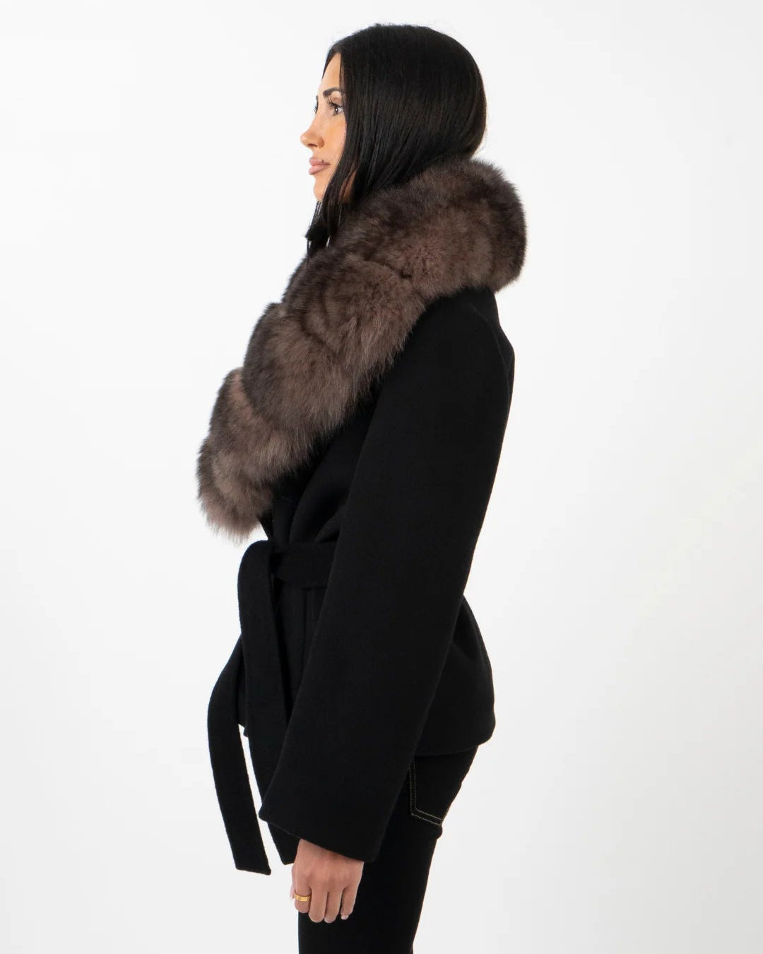 Valencia Faux Fur Wrap Coat