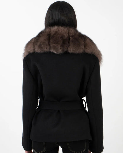 Valencia Faux Fur Wrap Coat