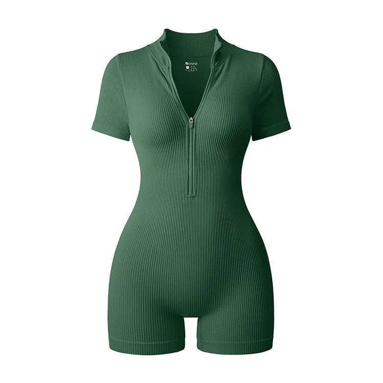  Yoga Zipper Jumpsuit   