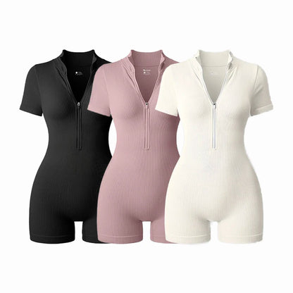  Yoga Zipper Jumpsuit   